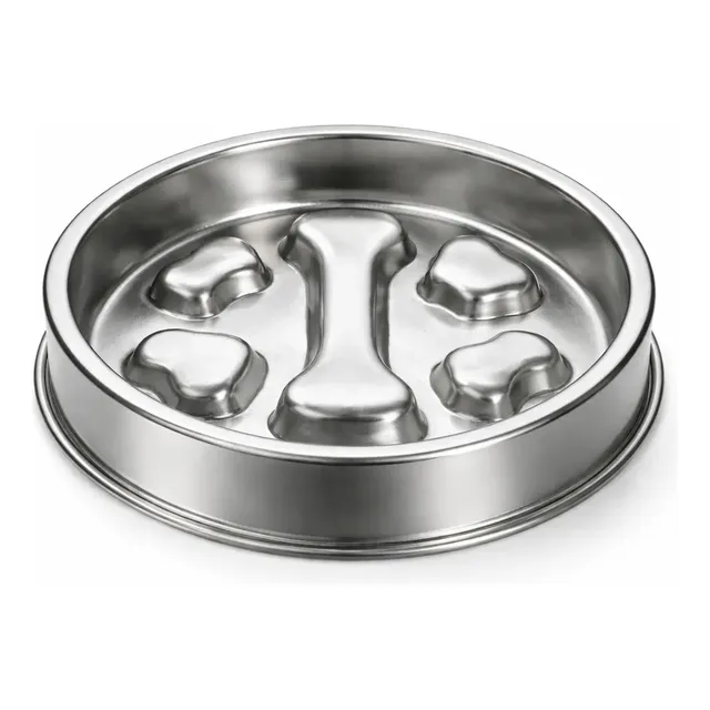 Comedouro Lento Inox Premium. Saúde, Higiene e Bem-Estar para seu Pet