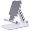 Suporte de Mesa para Celular Ajustável Articulado Tablet Smartphone (Branco)